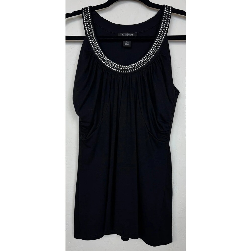White House Black Market Black Blouse Women Women's Small